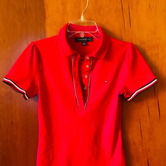 Tommy Hilfiger Tops - Tommy Hilfiger Red Women’s Polo Shirt